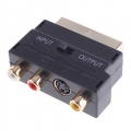 RGB Scart till Composite RCA+S-Video AV TV Audio Adapter